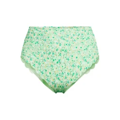 Women's Tugless Scallop High Waisted Bikini Bottoms