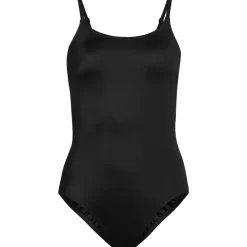 Women's Tugless Thin Strap One Piece Swimsuit