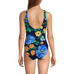 Women's Tugless V-Neck High Leg One Piece Swimsuit