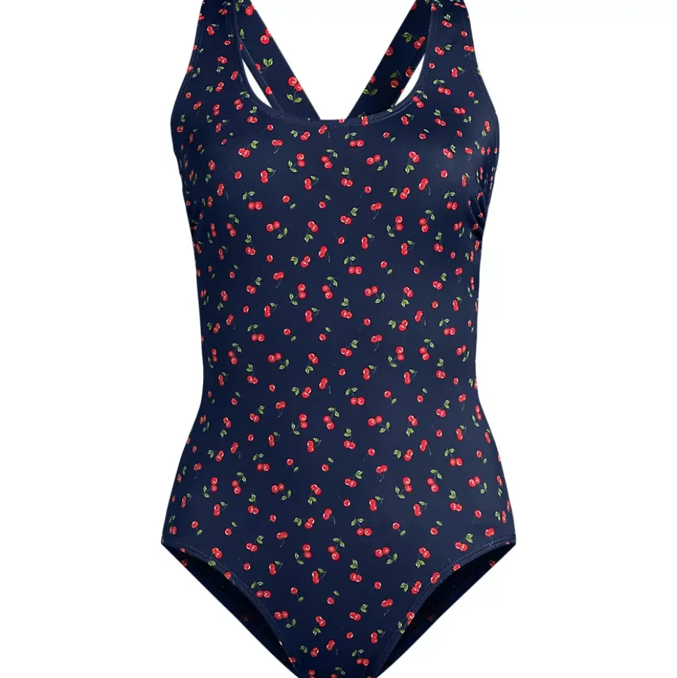 Women's Tugless X-Back One Piece Swimsuit