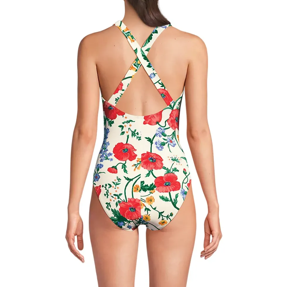 Women's Tugless X-Back One Piece Swimsuit