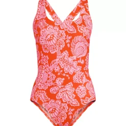 Women's Tugless X-Back One Piece Swimsuit