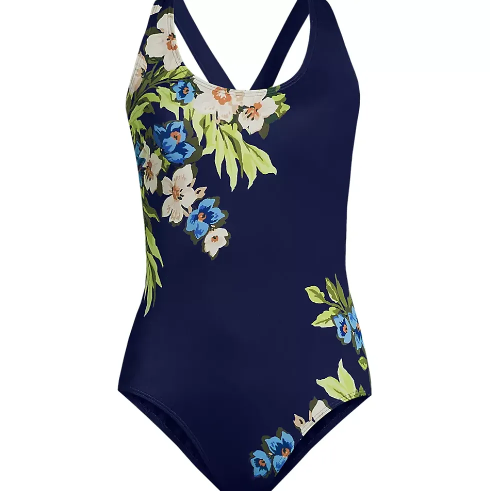 Women's Tugless X-Back One Piece Swimsuit