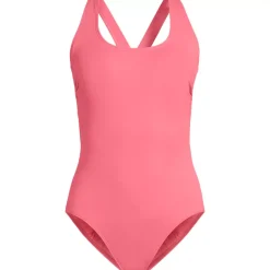 Women's Tugless X-Back One Piece Swimsuit