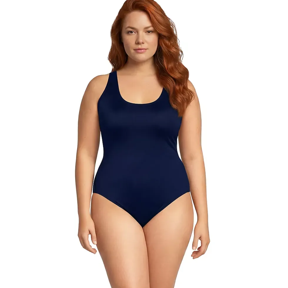 Women's Tugless X-Back One Piece Swimsuit