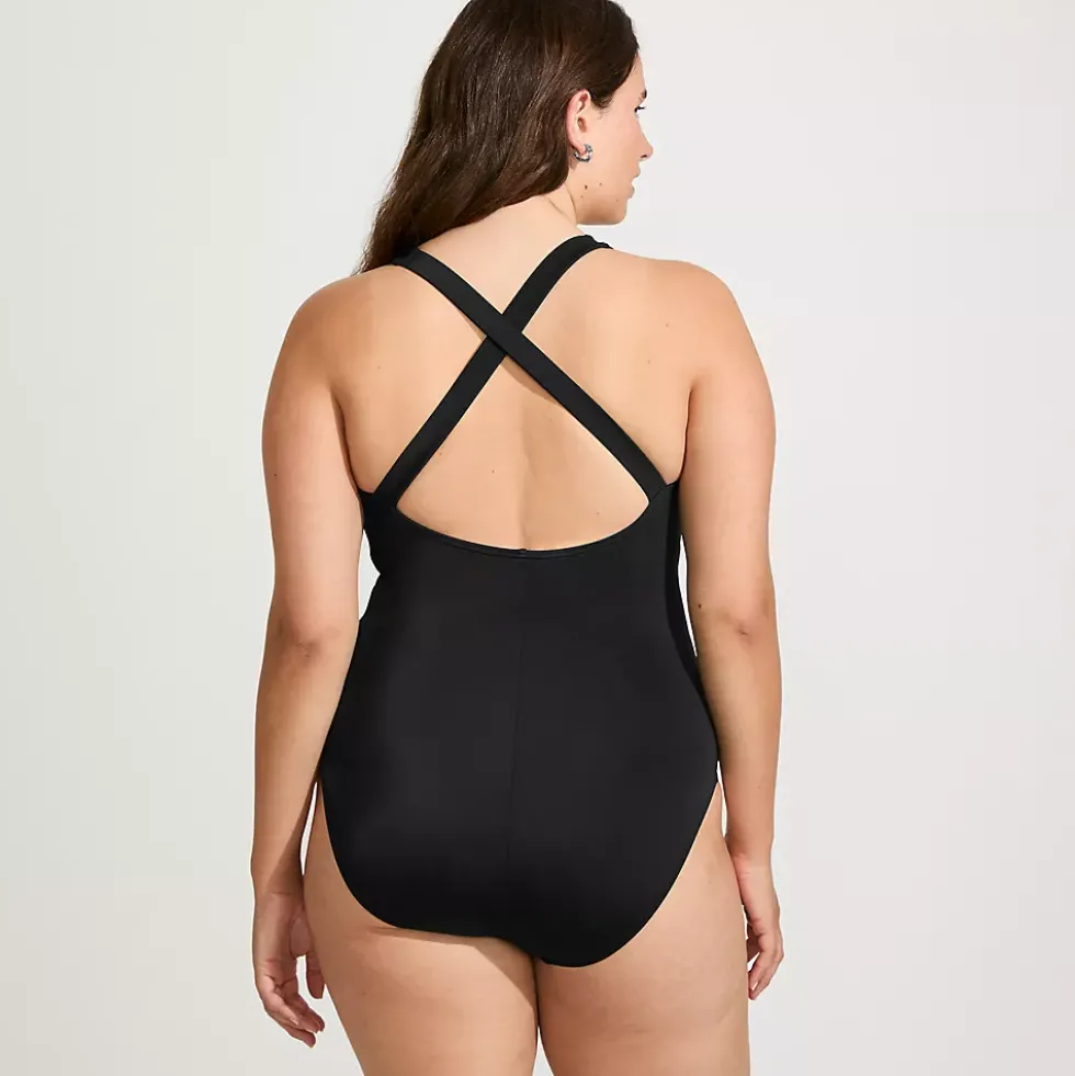 Women's Tugless X-Back One Piece Swimsuit