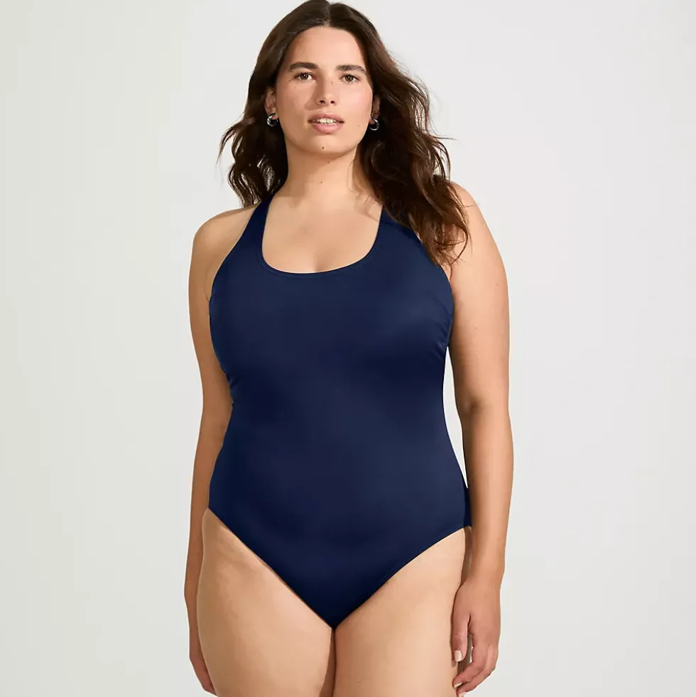 Women's Tugless X-Back One Piece Swimsuit