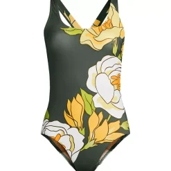 Women's Tugless X-Back One Piece Swimsuit