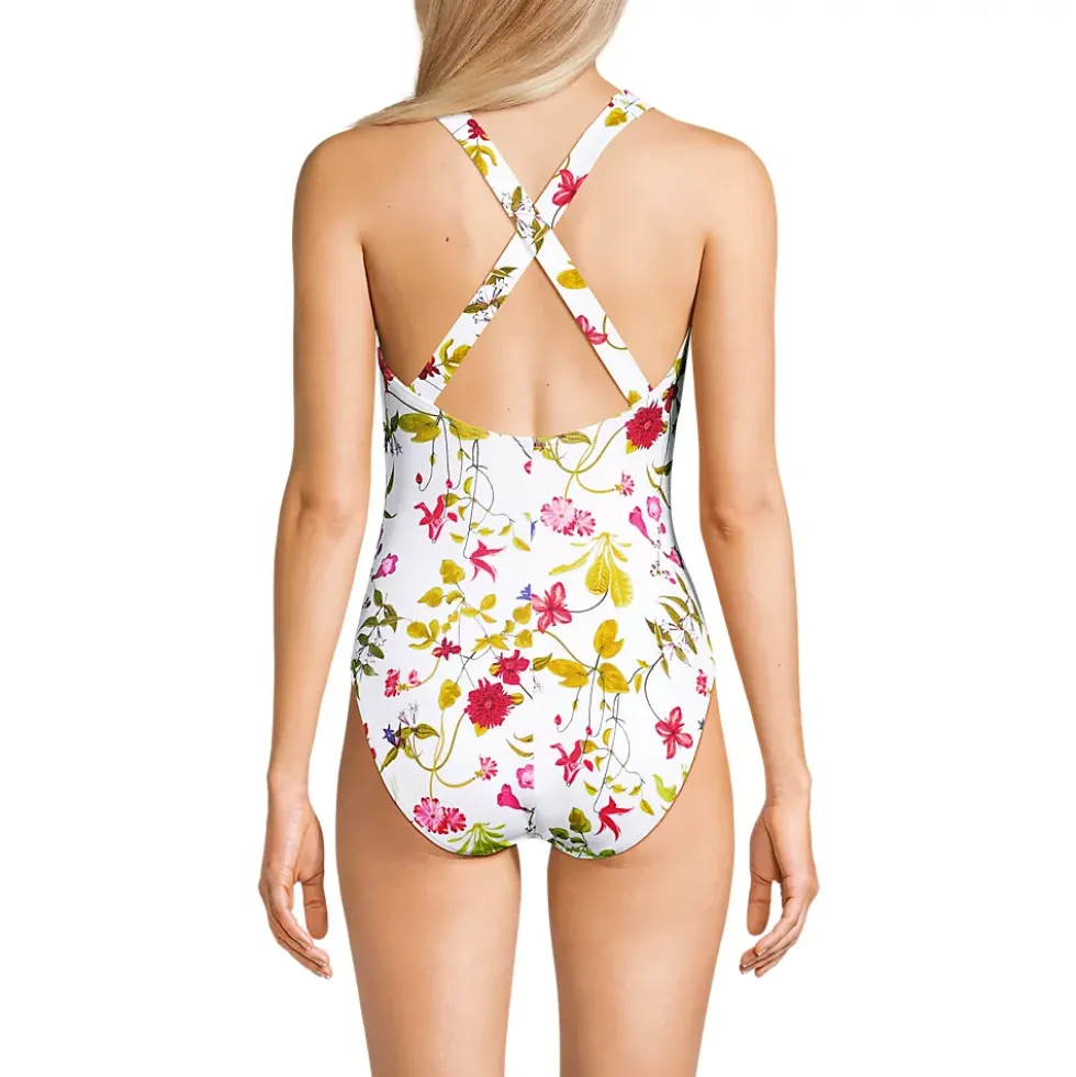Women's Tugless X-Back One Piece Swimsuit