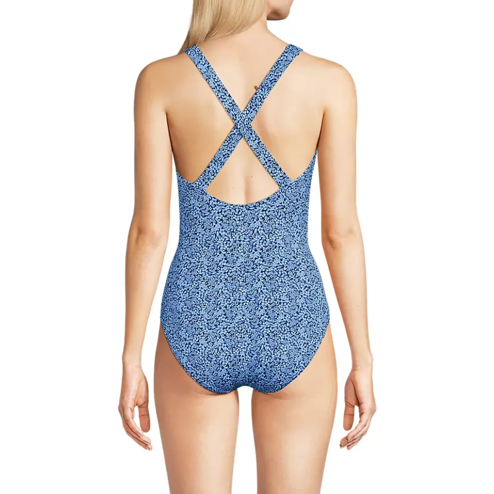 Women's Tugless X-Back One Piece Swimsuit