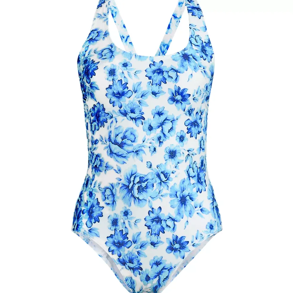 Women's Tugless X-Back One Piece Swimsuit