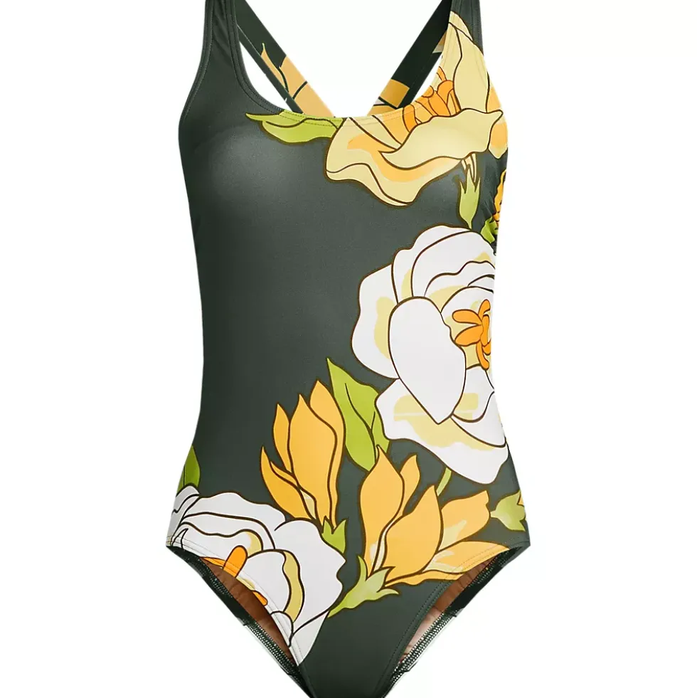 Women's Tugless X-Back One Piece Swimsuit
