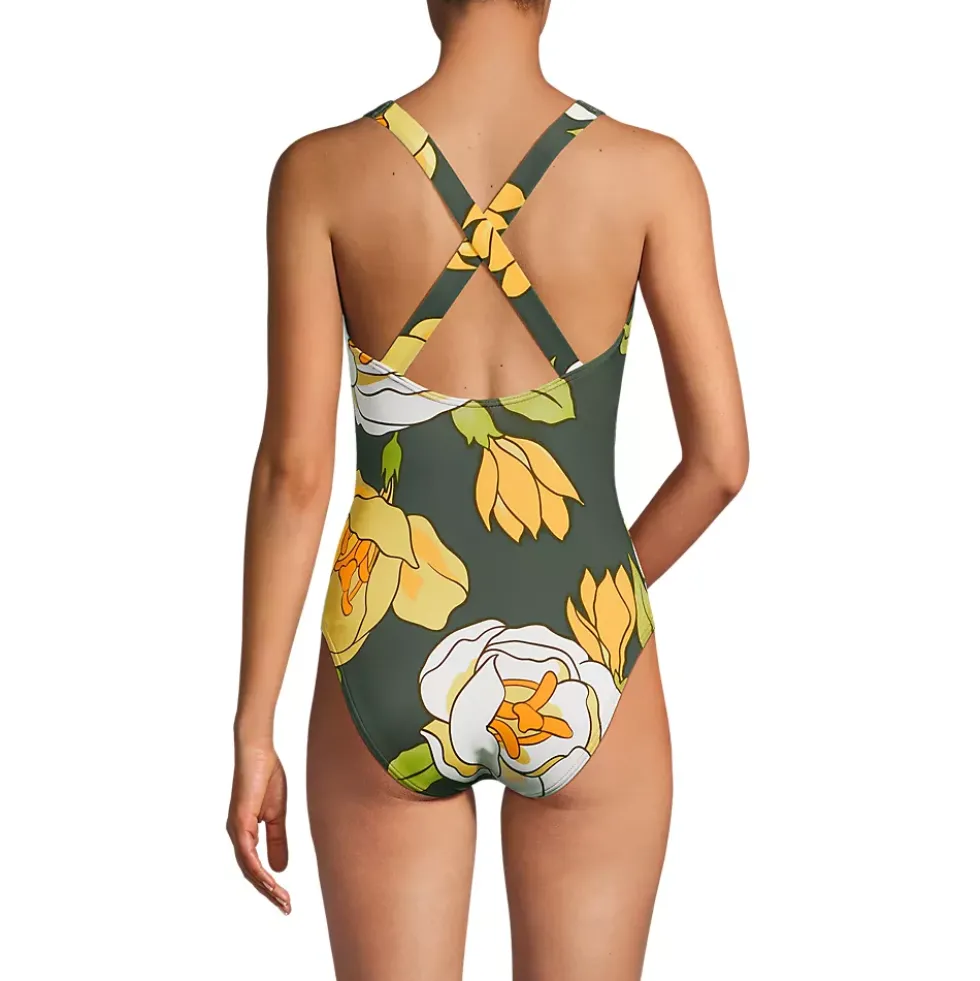 Women's Tugless X-Back One Piece Swimsuit