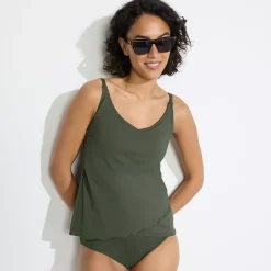 Women's Tulip Hem Tankini Top