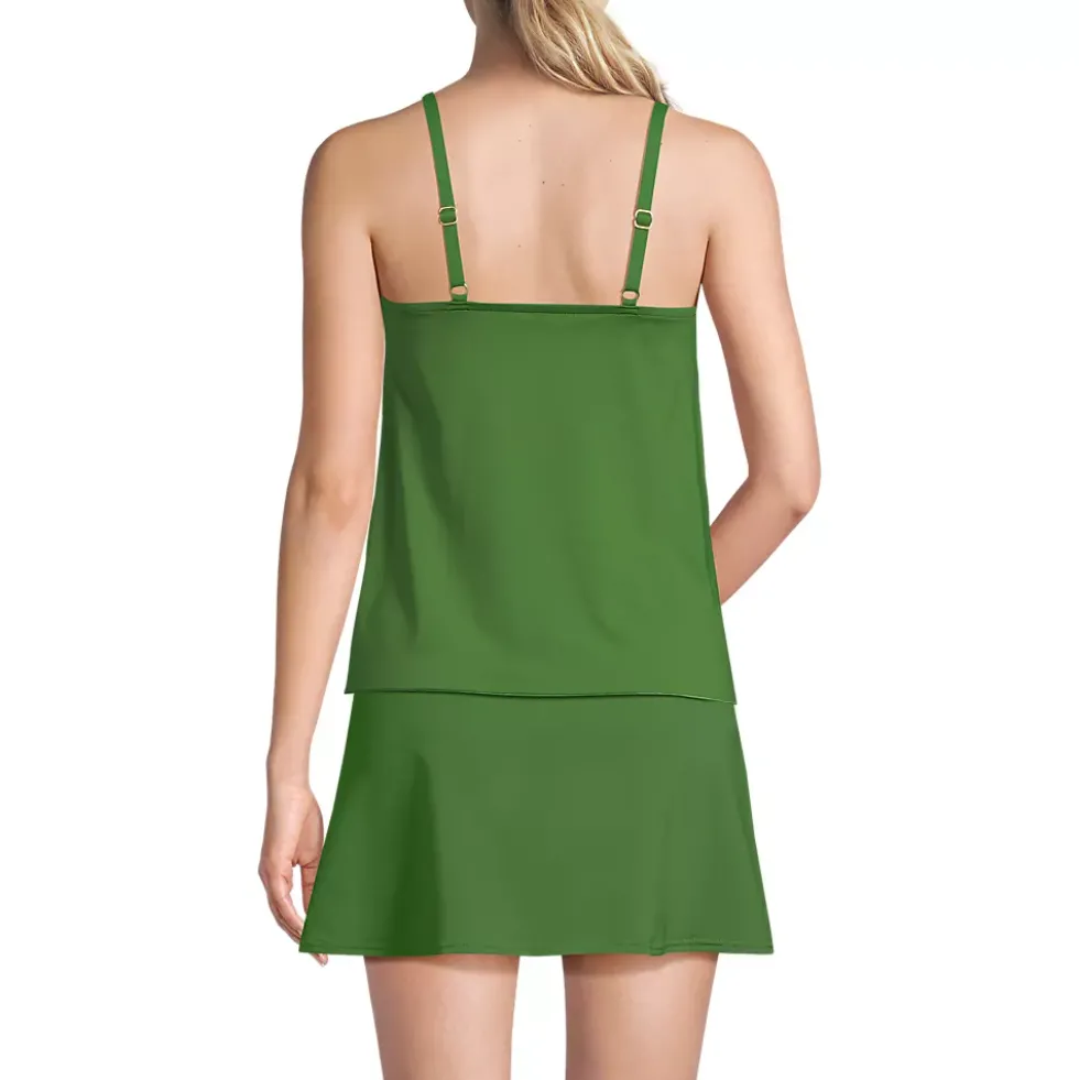 Women's Tulip Hem Tankini Top