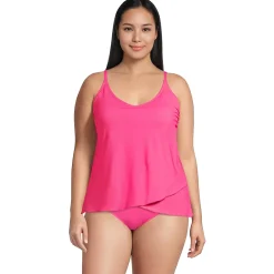 Women's Tulip Hem Tankini Top