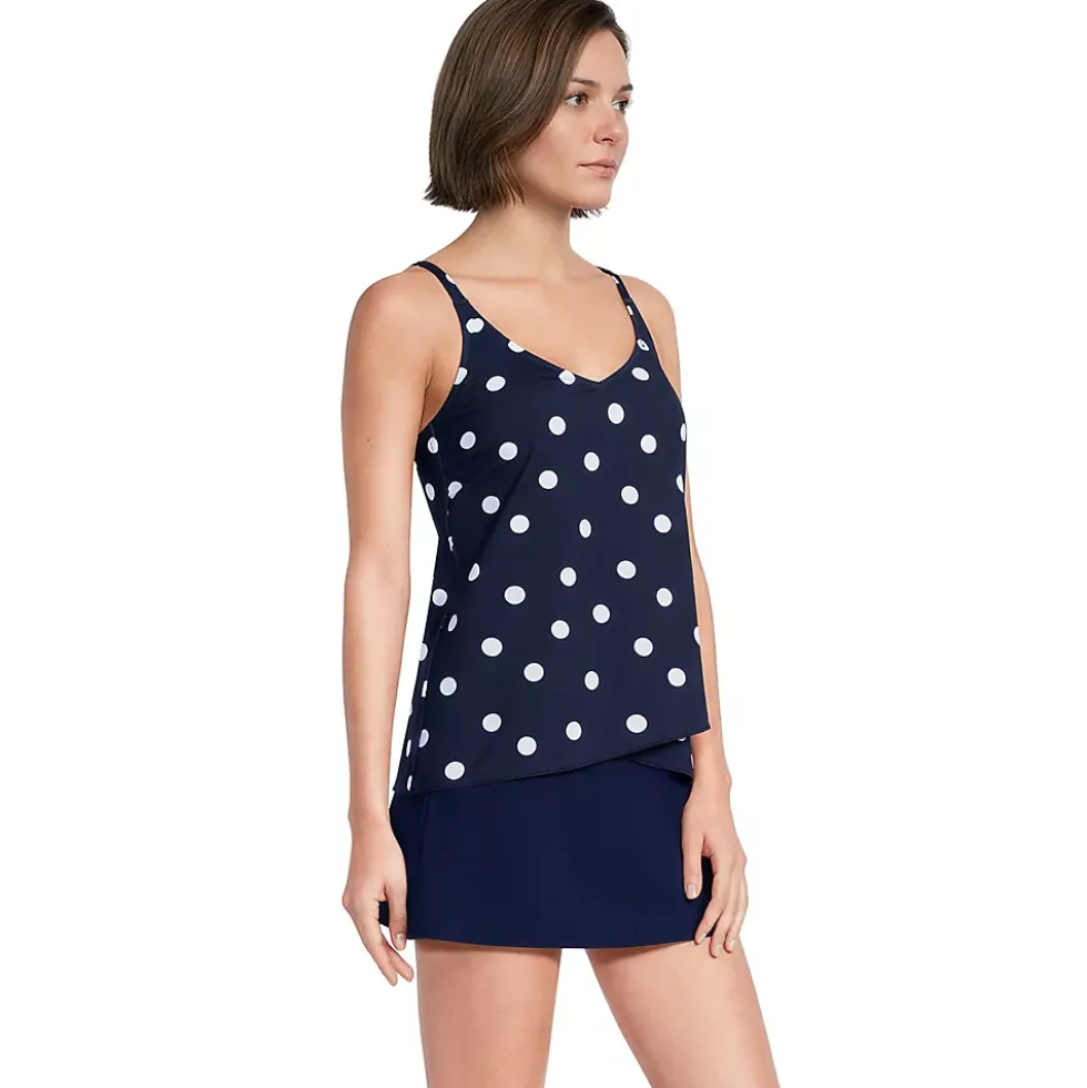 Women's Tulip Hem Tankini Top