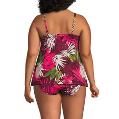 Women's Tulip Hem Tankini Top