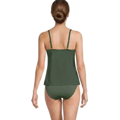 Women's Tulip Hem Tankini Top