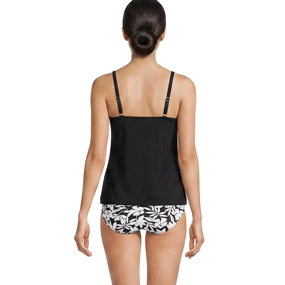 Women's Tulip Hem Tankini Top