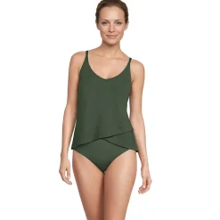 Women's Tulip Hem Tankini Top