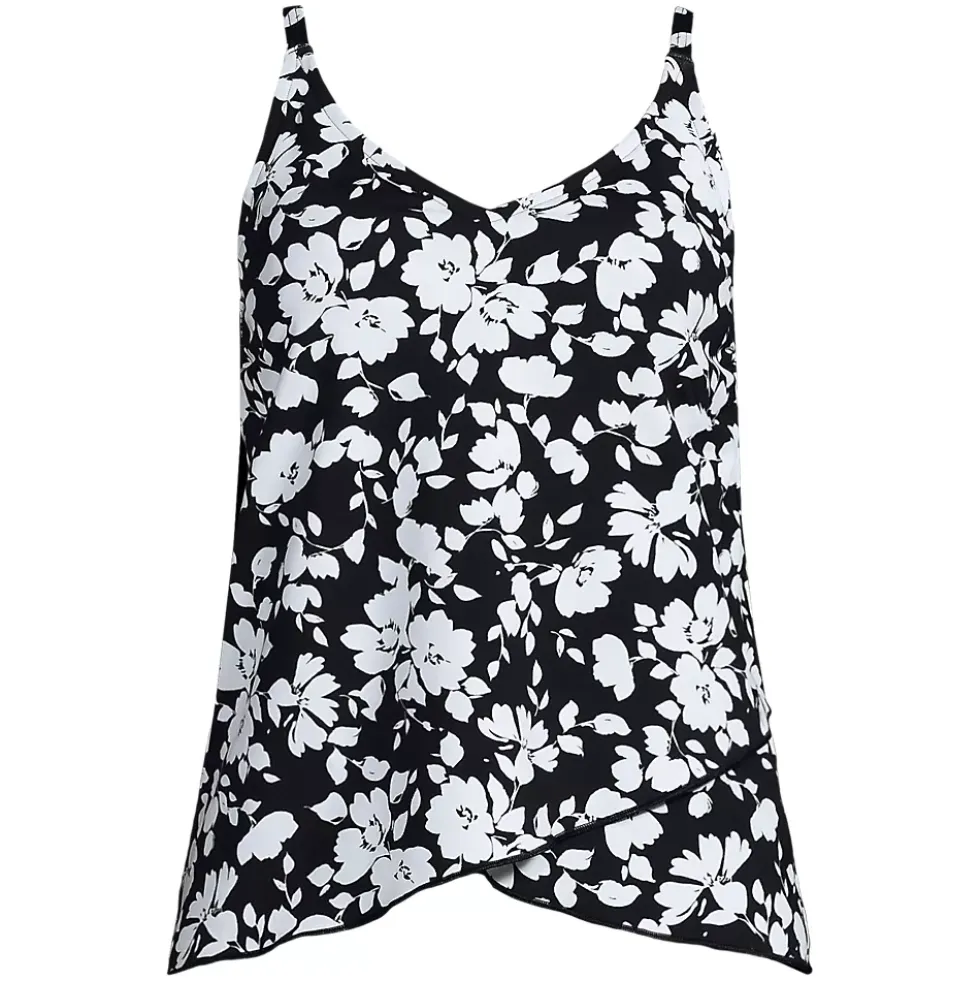 Women's Tulip Hem Tankini Top