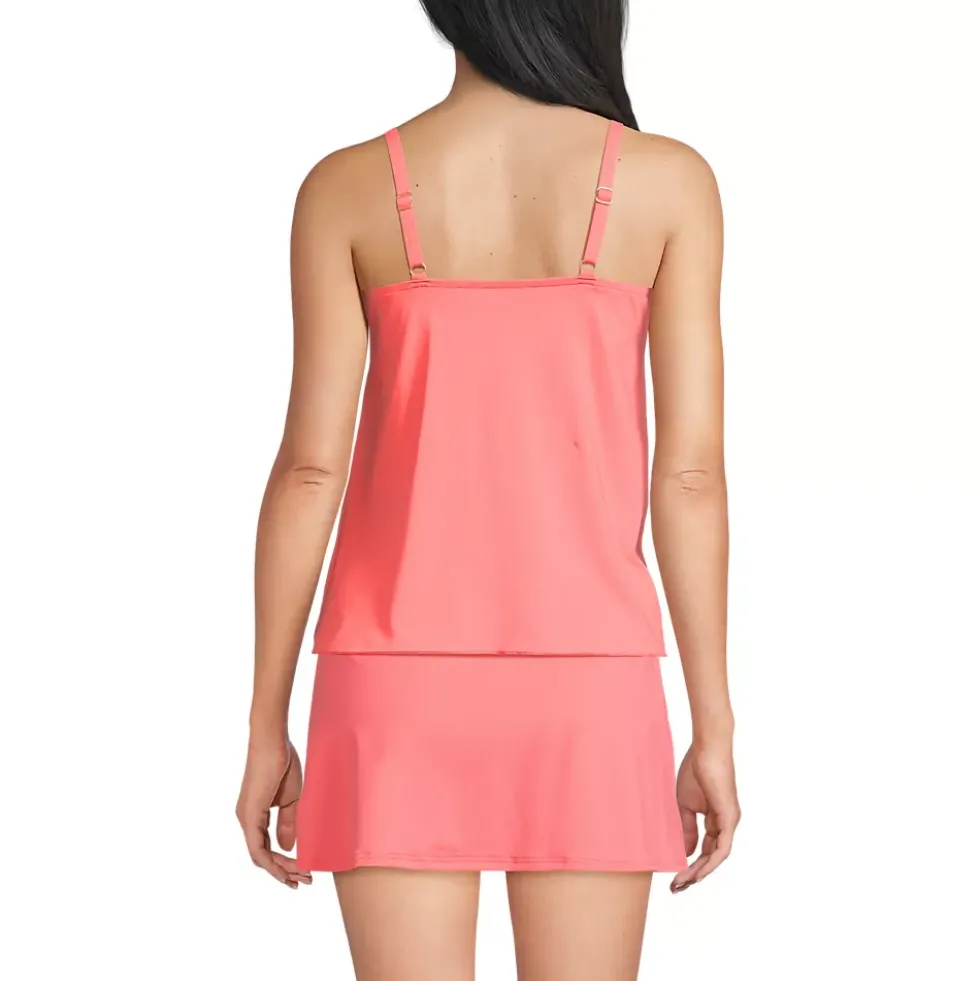 Women's Tulip Hem Tankini Top
