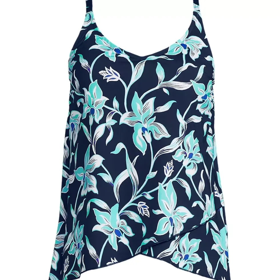 Women's Tulip Hem Tankini Top