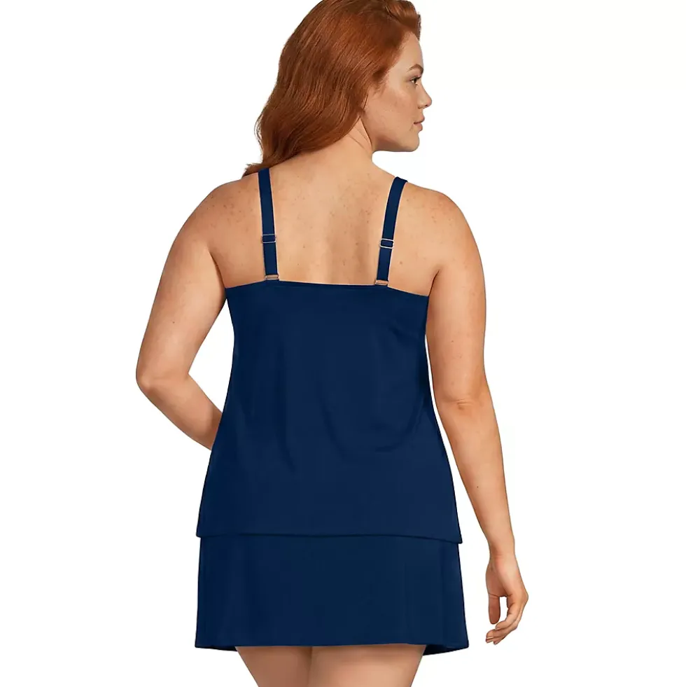 Women's Tulip Hem Tankini Top