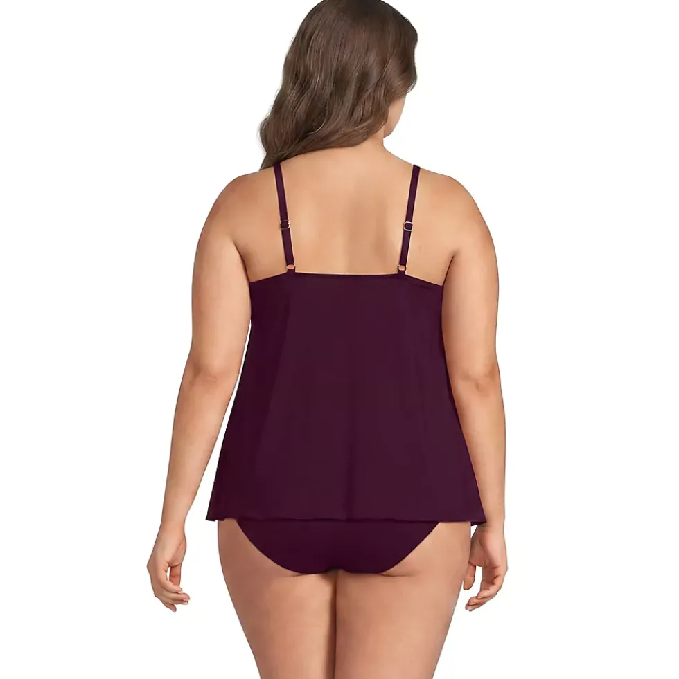 Women's Tulip Hem Tankini Top