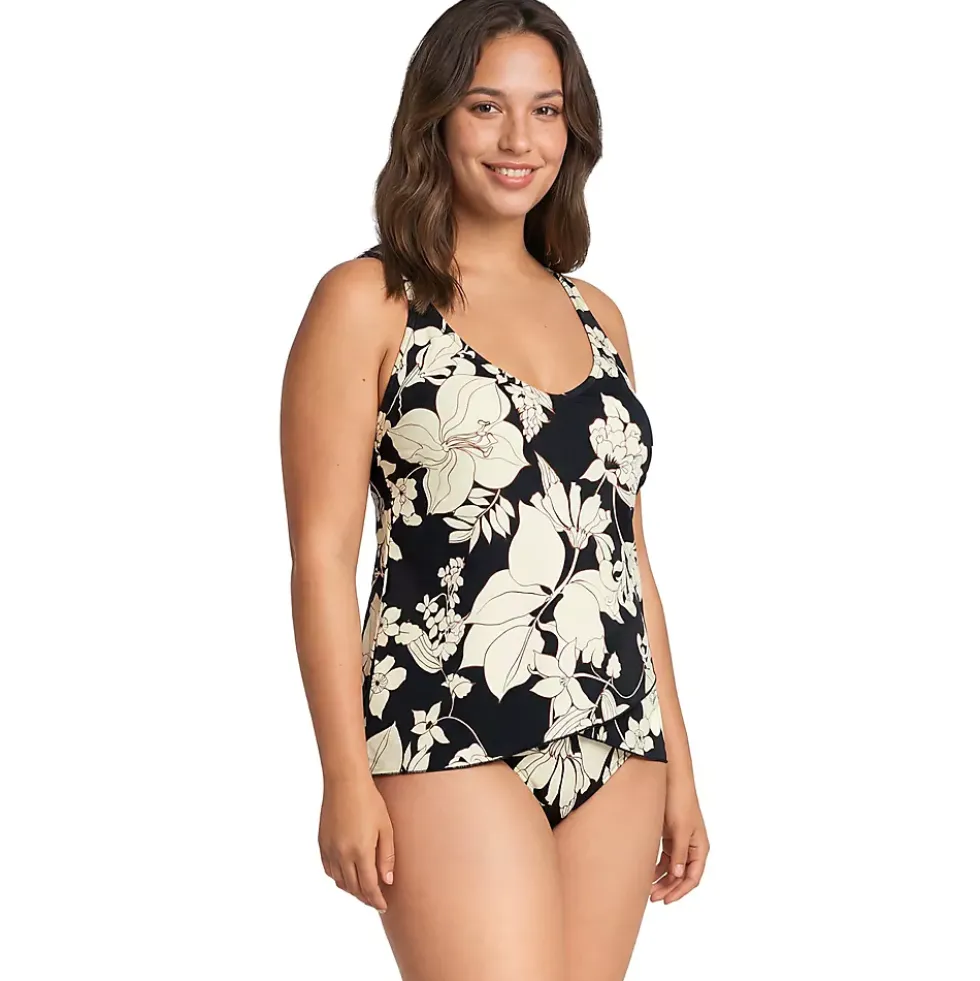 Women's Tulip Hem Tankini Top