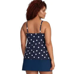Women's Tulip Hem Tankini Top