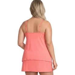 Women's Tulip Hem Tankini Top