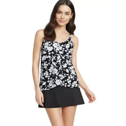 Women's Tulip Hem Tankini Top