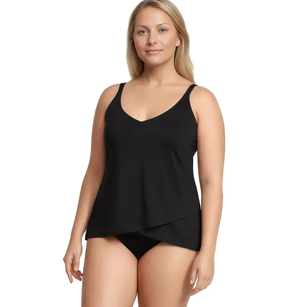 Women's Tulip Hem Tankini Top