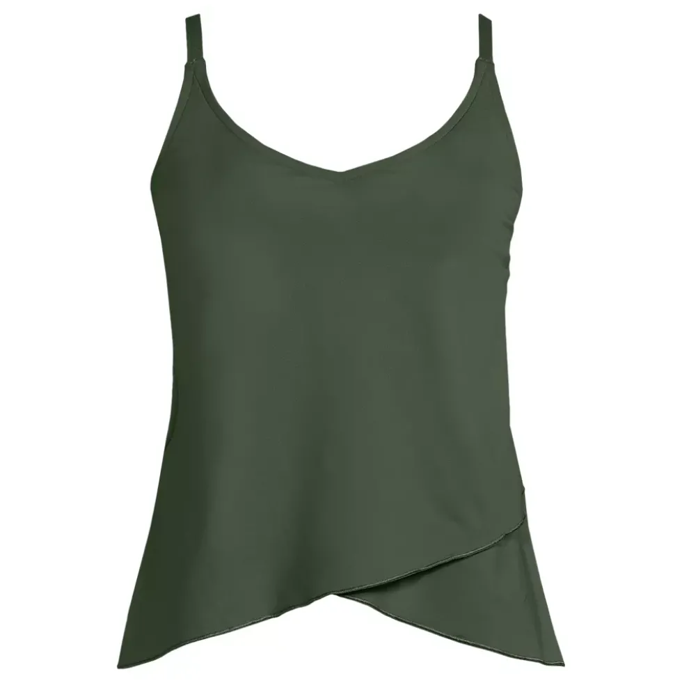 Women's Tulip Hem Tankini Top