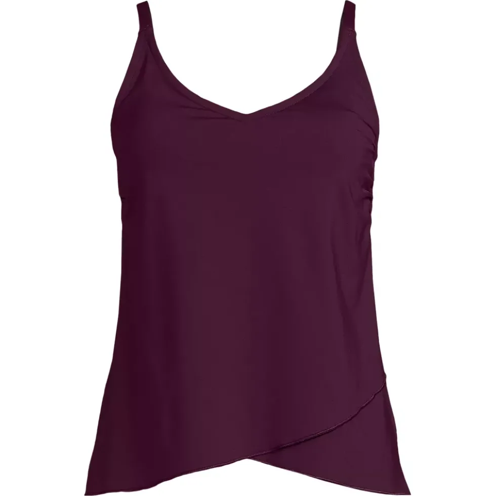 Women's Tulip Hem Tankini Top