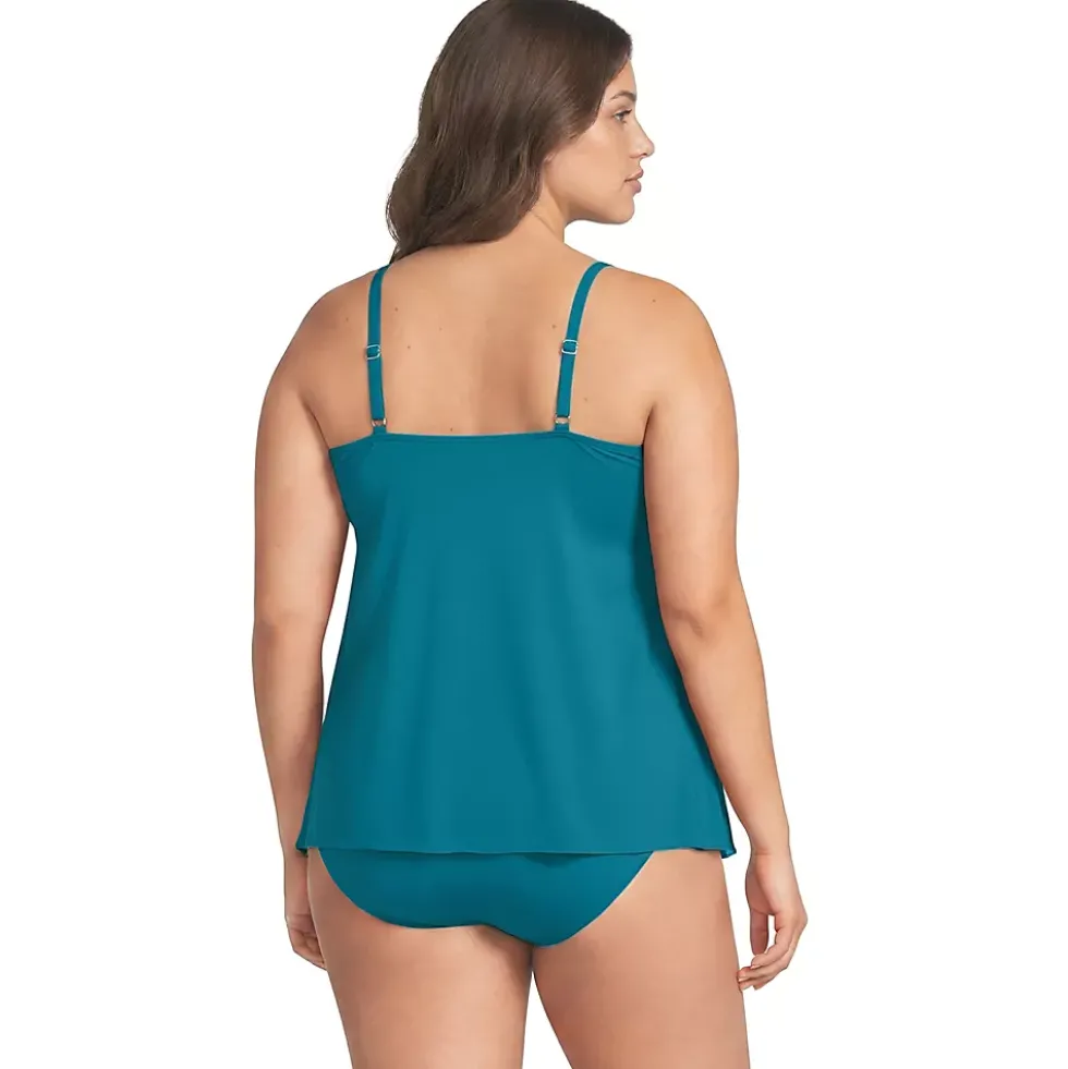 Women's Tulip Hem Tankini Top