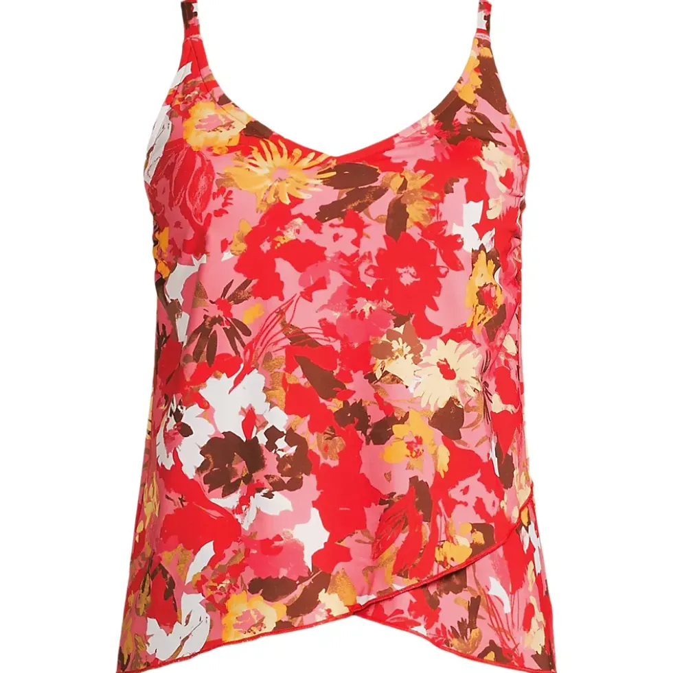 Women's Tulip Hem Tankini Top