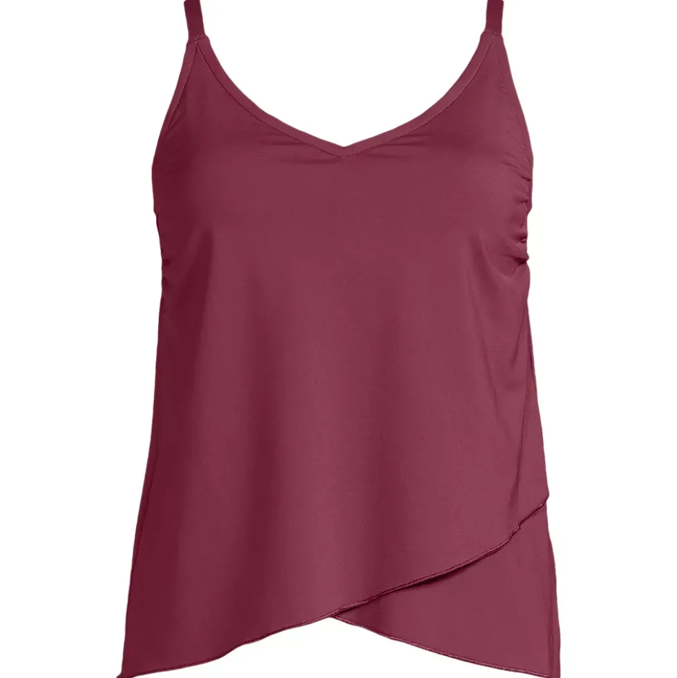 Women's Tulip Hem Tankini Top