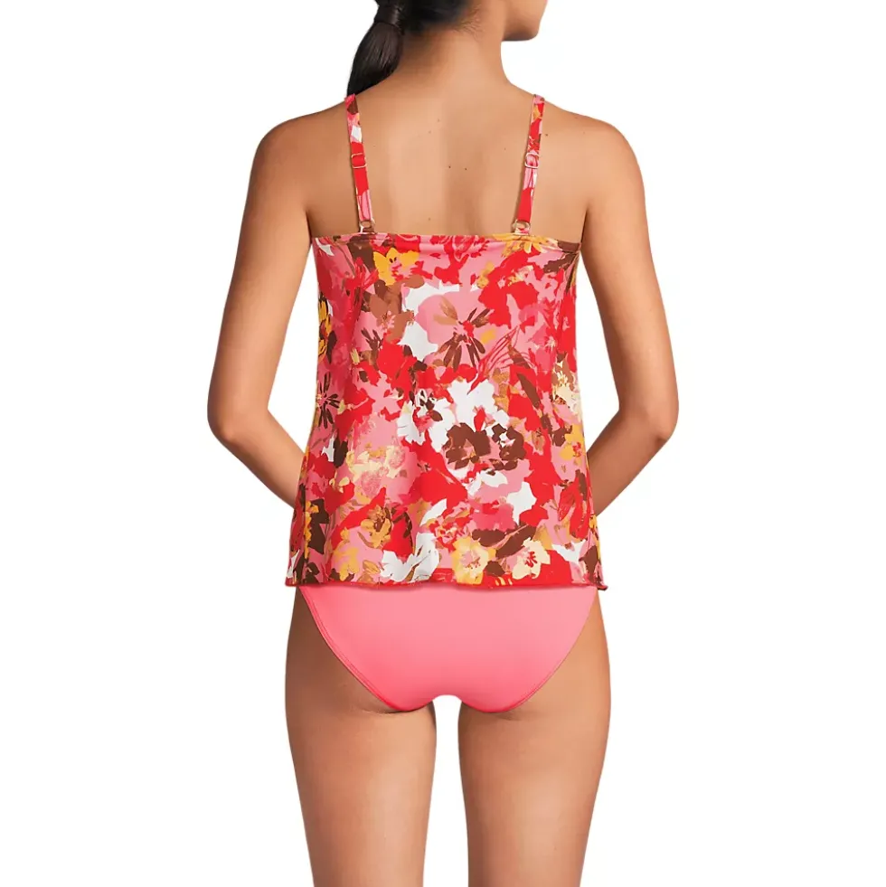 Women's Tulip Hem Tankini Top