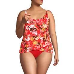 Women's Tulip Hem Tankini Top