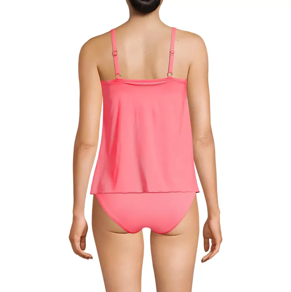 Women's Tulip Hem Tankini Top