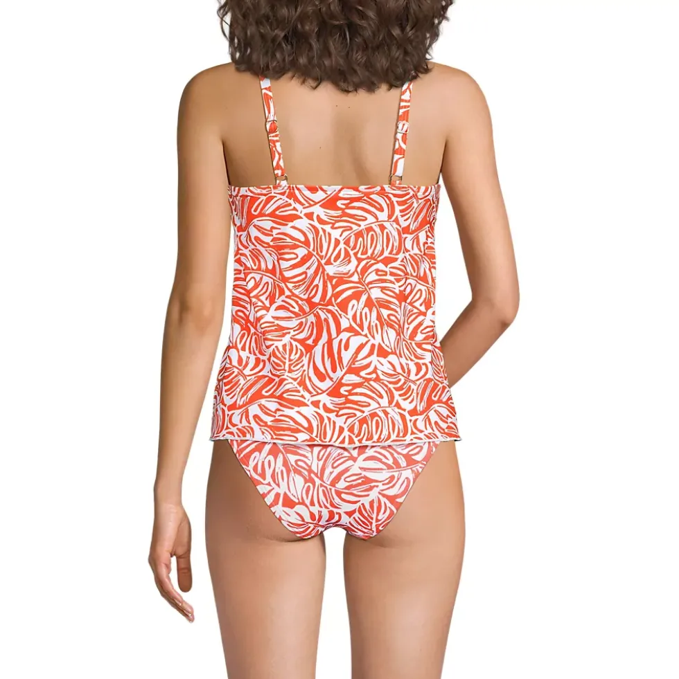 Women's Tulip Hem Tankini Top