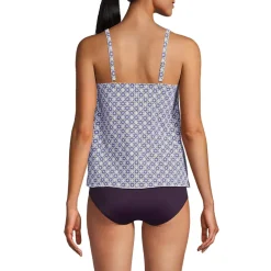 Women's Tulip Hem Tankini Top Print