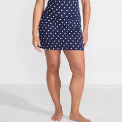 Women's Tummy Control Ultra High Waisted Modest Swim Skirt Swim Bottoms