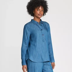 Women's Twill TENCEL™ Fiber Popover Shirt