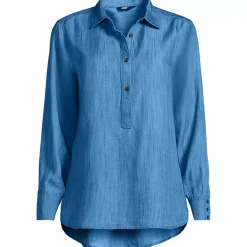 Women's Twill TENCEL™ Fiber Popover Shirt