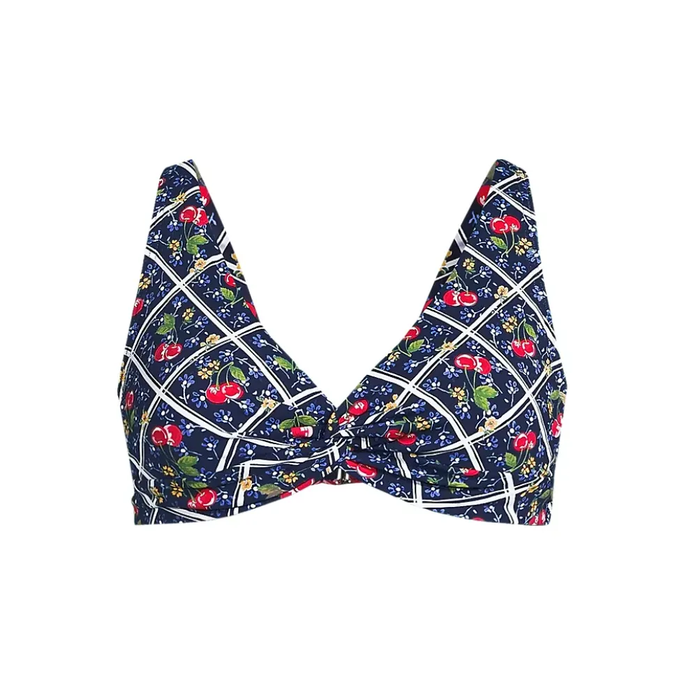 Women's Twist Front Underwire Bikini Swimsuit Top