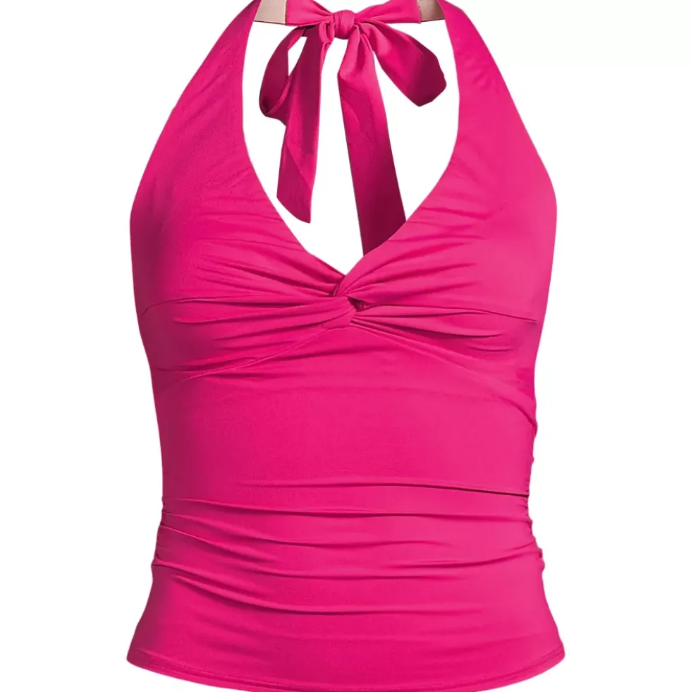 Women's Twist Halter Tankini Top